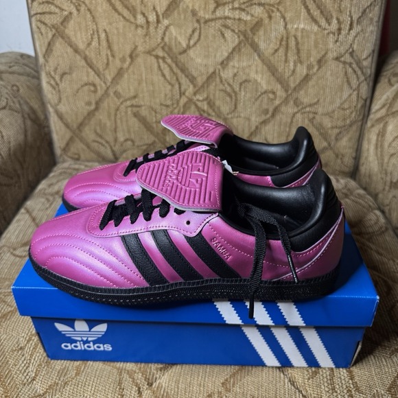 Adidas Women's Samba LTOriginals Size 5.5 Metallic Purple Black JQ7451